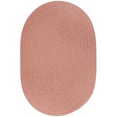 Solid Old Rose Wool 2X4 Oval