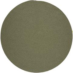 Solid Moss Green Wool 10' Round