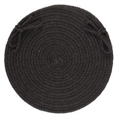 Solid Black Wool C/P's Set-of-4