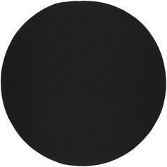 Solid Black Wool 6' Round