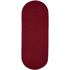 Solid Scarlet Wool 2X8 Oval