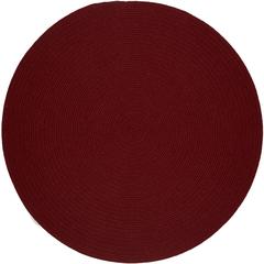 Solid Barn Red Wool 4' Round