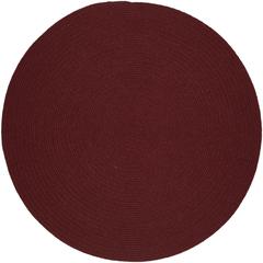 Solid Red Wine Wool 8' Round