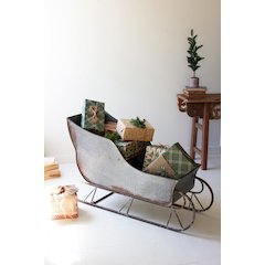Rustic Metal Christmas Sled
