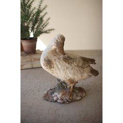 Faux Concrete Duck - Head To The Side