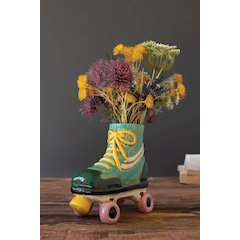 Ceramic Roller Skate Planter