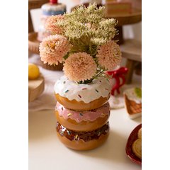 Ceramic Stacked Donut Vase