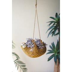 Ceramic Hanging Sloth Planter