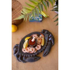 Ceramic Blue Crab Platter