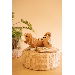 Ceramic Basset Hound Canister