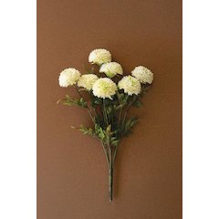 Bundle of Seven Artificial Dalhias - White