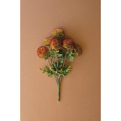 Bundle of Seven Artificial Dalhias - Auburn