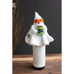 Felt Halloween Ghost Bottle Topper