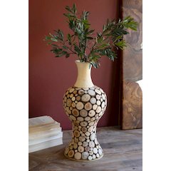 Spliced Wood Bulb Vase - 20" Tall