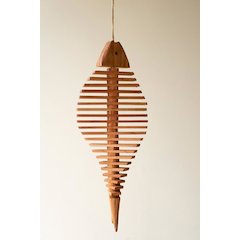 Hanging Wooden Fish Decor