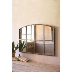 Arched Metal Wall Mirror