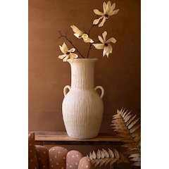 Stone Composite Urn With Two Handles