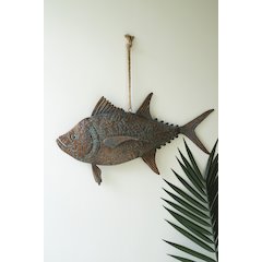 Patina Copper Finish Hanging Tuna