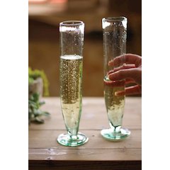 Tall Recycled Champagne Flute