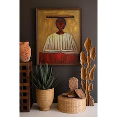 Framed Painting Southwest Woman