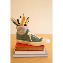 Ceramic Sneaker And Socks Vase