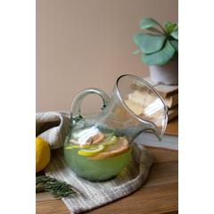 Small Glass Tilted Pitcher