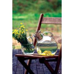 Small Mouthed Circular Tilted Pitcher