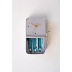 Hand-Painted Sardine Wall Clock