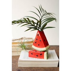 Ceramic Watermelon Bud Vase