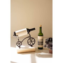 Cast Iron Bicycle Wine Bottle Holder