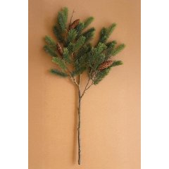 Artificial Fir Spray With Pine Cones