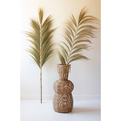 Decorative Fan Palms with Bamboo Stems