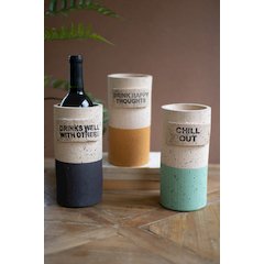 Set Of Three Terracotta Wine Coolers - One Each