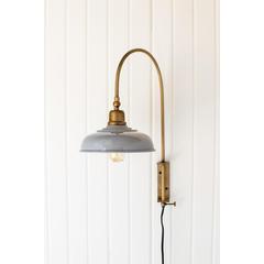 Wall Light With Grey Shade
