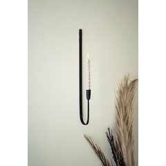 Forged-Iron Single Taper Wall Sconce