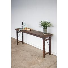 Antique Wooden Folding Console Table