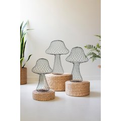 Set Of Three Wire Mushrooms