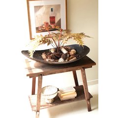 Large Oval Iron Bowl