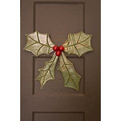 Recycled Metal Holly Door Hanger