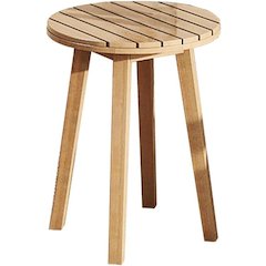 Wesley Wood Patio End Table in Natural