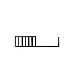 Kali Toddler Bed Guardrail Espresso