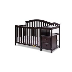 Kali 4-in-1 Convertible Crib and Changer Espresso