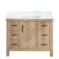 Javier 42" Free-standing Single Bath Vanity in Spruce Antique Brown