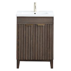 Palos 24" Free-standing Single Bath Vanity in Spruce Aged Brown
