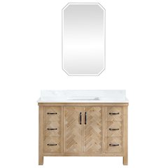 Javier 48" Free-standing Single Bath Vanity in Spruce Antique Brown