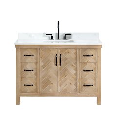 Javier 48" Free-standing Single Bath Vanity in Spruce Antique Brown