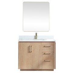San 42" Free-standing Single Bath Vanity in Washed Ash Grey