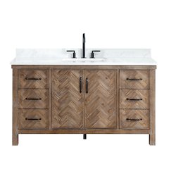 Javier 60" Free-standing Single Bath Vanity in Spruce Antique Gray