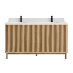 Seoul 60M" Free-standing Double Bath Vanity in Washed Ash Grey