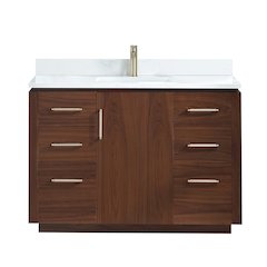 San 48" Free-standing Single Bath Vanity in Natural Walnut